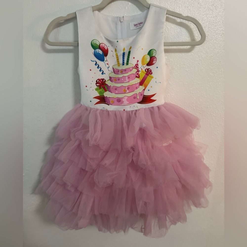 Pink Ruffled Birthday Dress